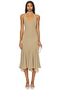 view 1 of 4 Raye Halterneck Midi Dress in Stone