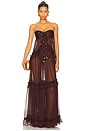 view 1 of 4 Josiane Dress in Brown