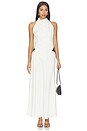view 1 of 4 VESTIDO JEANNE in Ecru & Brown