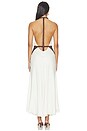 view 3 of 4 VESTIDO JEANNE in Ecru & Brown