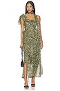 view 1 of 5 VESTIDO MONICA  in Dark Green Multi