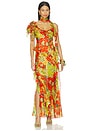 view 1 of 6 Monica Dress in Red & Green