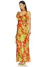 view 4 of 6 Monica Dress in Red & Green
