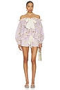 view 5 of 6 Shol Short in Lilac & Ecru