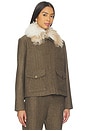 view 2 of 4 Harper Jacket in Black & Beige