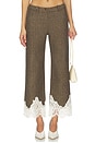 view 1 of 6 PANTALON VIVIENNE in Black & Beige