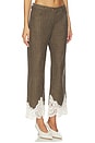 view 2 of 6 PANTALON VIVIENNE in Black & Beige