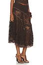 view 2 of 6 Yuka Skirt in Dark Brown