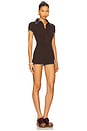 view 2 of 3 Dunie Romper in Brown