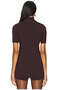 view 3 of 4 Nidas Short Sleeve Knit Top in Brown