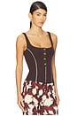 view 2 of 4 Mira Top in Brown