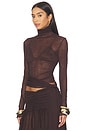 view 2 of 4 Alba Top in Brown