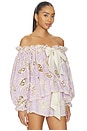 view 2 of 4 Lune Top in Lilac & Ecru