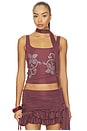 view 1 of 6 Nina Top in Burgundy