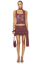 view 6 of 6 Nina Top in Burgundy