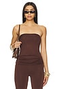 view 1 of 4 Nini Strapless Top in Brown