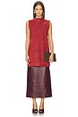 view 5 of 7 Mona Suede Dress in Dark Cherry