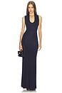 view 1 of 5 Minerva Knit Gown in Midnight Navy
