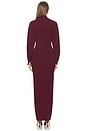view 3 of 5 Gloria Mock Neck Maxi Dress in Burgundy
