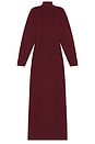 view 4 of 5 Gloria Mock Neck Maxi Dress in Burgundy