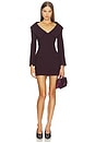view 1 of 3 Emily Mini Dress in Cabernet