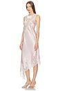 view 3 of 7 Ellis Silk Midi Dress in Blush & White