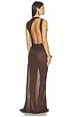 view 1 of 5 VESTIDO EVAN in Chocolate Brown