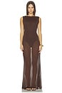 view 2 of 5 VESTIDO EVAN in Chocolate Brown