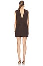 view 5 of 7 Mona Suede Dress in Chocolate