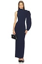 view 1 of 6 Himani Compact Knit Dress in Midnight Navy