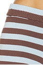 view 7 of 8 SHORT IZABELLE in Blue & Brown Stripe