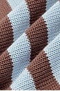 view 10 of 9 Izabelle Striped Knit Short in Blue & Brown Stripe