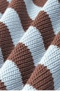 view 6 of 6 Izabelle Striped Sweater in Blue & Brown Stripe