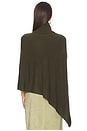 view 4 of 7 Axele Cashmere Knit Cape in Dark Olive
