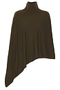view 6 of 7 Axele Cashmere Knit Cape in Dark Olive