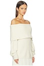 view 2 of 6 Saffiyya Off The Shoulder Sweater in Ivory