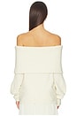 view 3 of 6 Saffiyya Off The Shoulder Sweater in Ivory