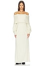 view 4 of 6 Saffiyya Off The Shoulder Sweater in Ivory