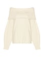 view 5 of 6 Saffiyya Off The Shoulder Sweater in Ivory