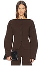 view 1 of 6 Carinnthia Cardigan in Chocolate