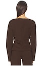 view 3 of 6 Carinnthia Cardigan in Chocolate