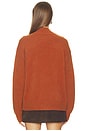 view 3 of 6 Doris Cashmere V-neck Sweater in Rust