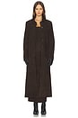 view 1 of 5 Bruno Suede Coat in Chocolate