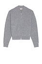 view 6 of 7 Velma Knit Bomber Jacket in Grey