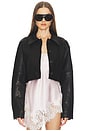 view 1 of 7 Alina Leather Jacket in Black