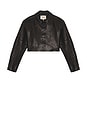 view 6 of 7 Alina Leather Jacket in Black