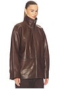 view 4 of 7 Mason Jacket in Chocolate Brown