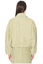 view 3 of 6 Elenore Suede Jacket in Butter Beige