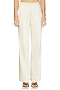 view 1 of 8 Cosette Trouser in Satin Beige