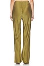 view 5 of 8 Lennon Cupro Pant in Olive Green
